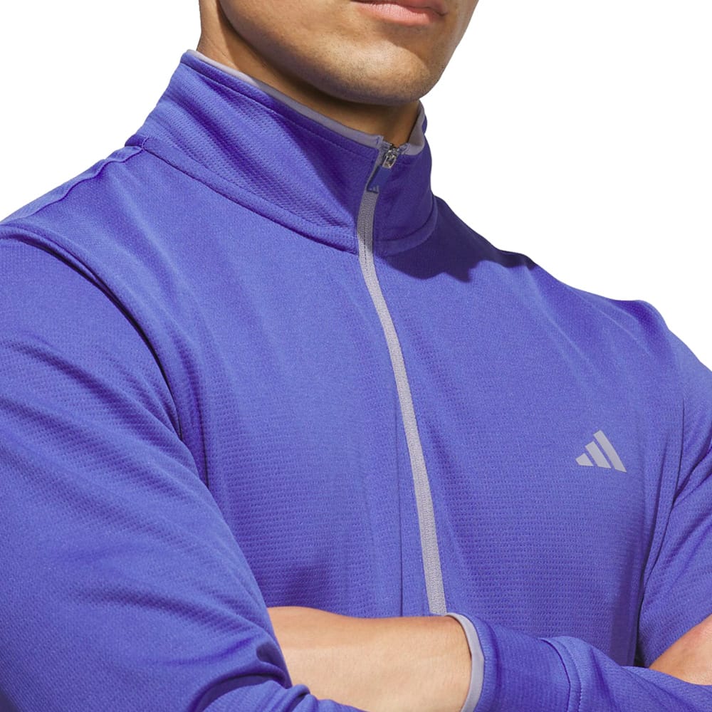 adidas UPF Lightweight 1/4 Zip Pullover - Dual Indigo