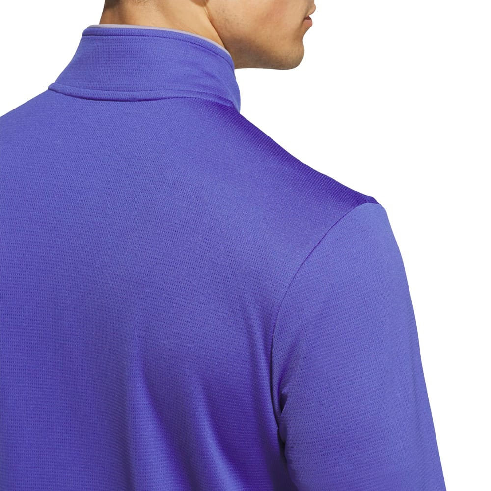 adidas UPF Lightweight 1/4 Zip Pullover - Dual Indigo