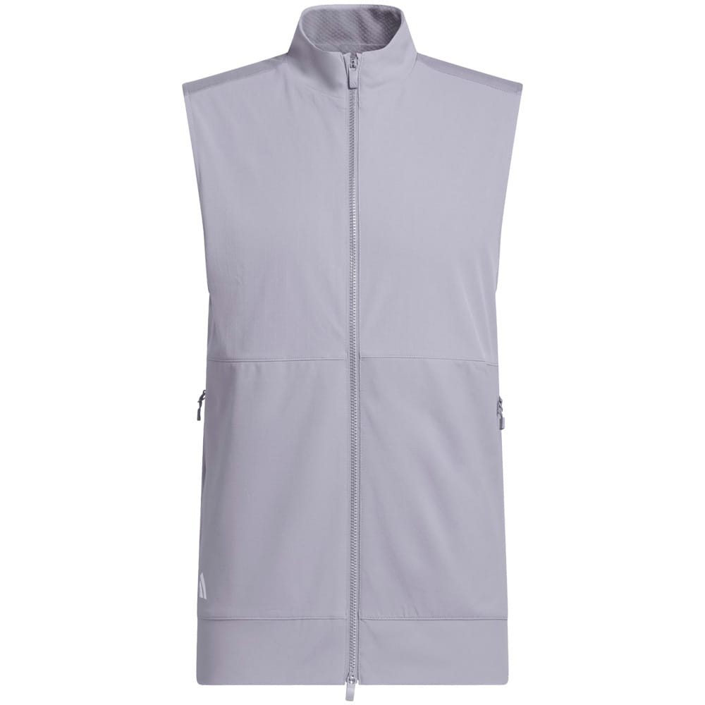 adidas Mens Ultimate365 Tour Full Zip Vest - Slate