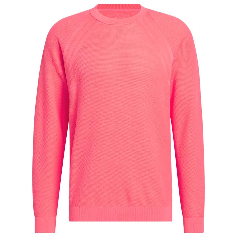 adidas Ultimate365 Tour Knit Crewneck - Pure Turbo