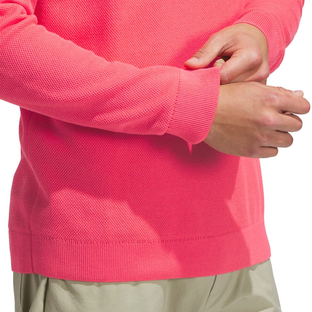 adidas Ultimate365 Tour Knit Crewneck - Pure Turbo
