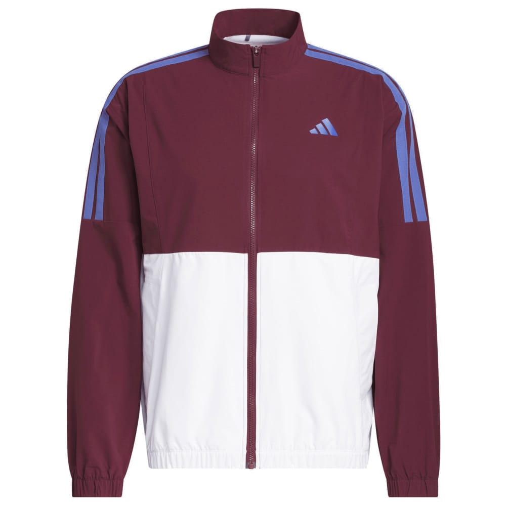 adidas Beyond The Course Windbreaker - White/Maroon
