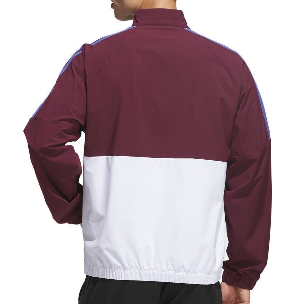 adidas Beyond The Course Windbreaker - White/Maroon