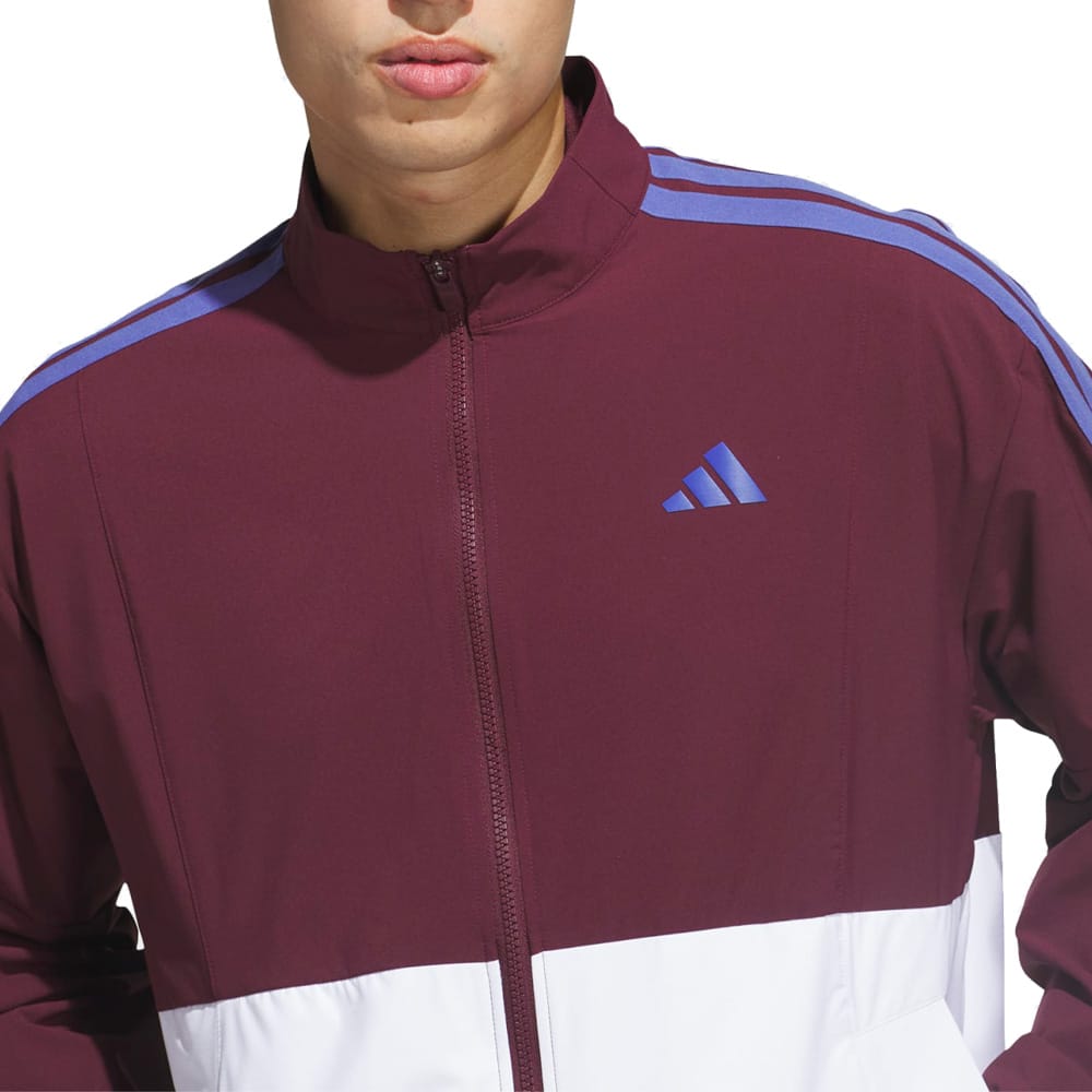 adidas Beyond The Course Windbreaker - White/Maroon