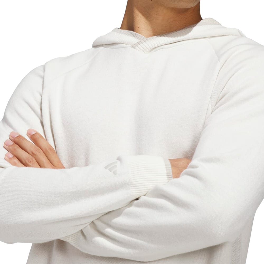 adidas Ultimate365 Tour Twistknit Hoodie - Chalk White