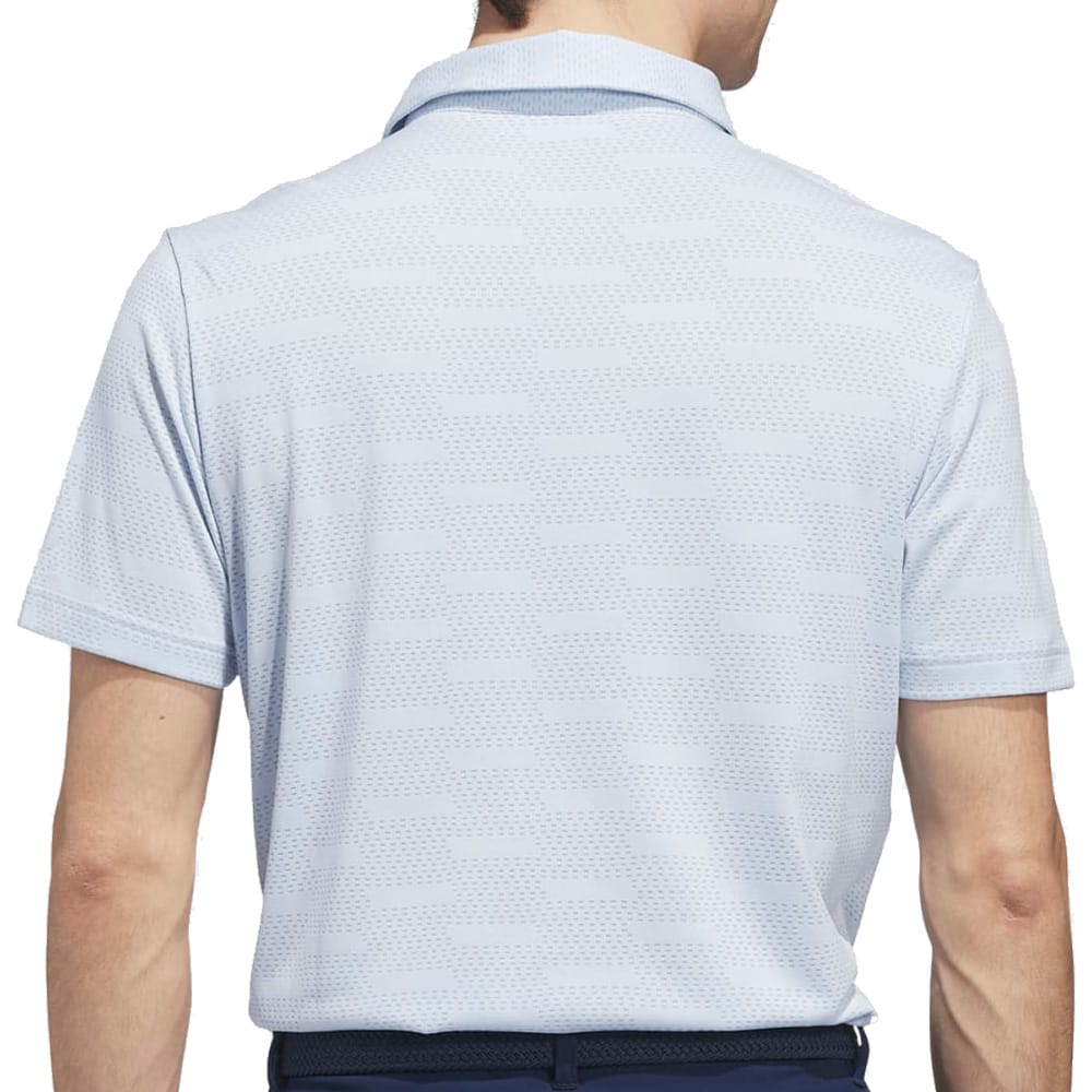 adidas Ultimate365 Jacquard Polo Shirt - Crystal Sky