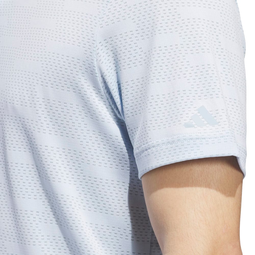 adidas Ultimate365 Jacquard Polo Shirt - Crystal Sky