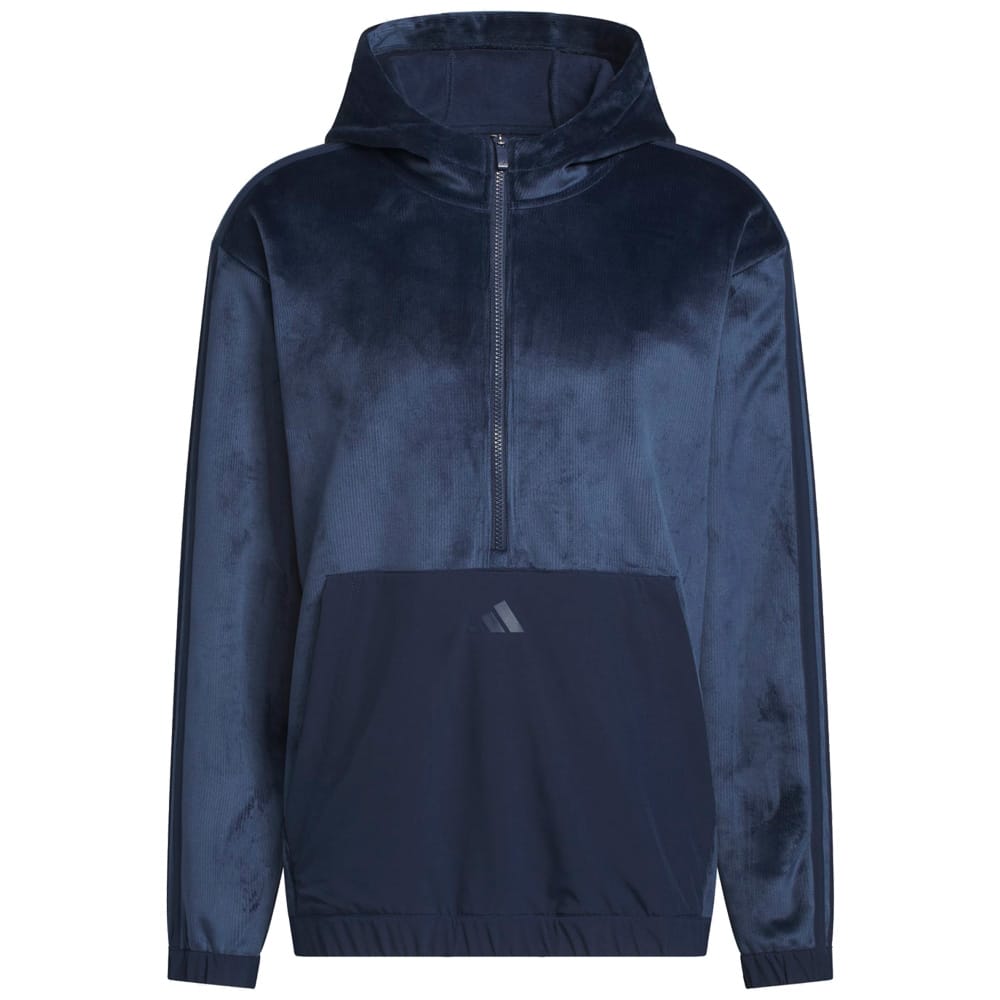 adidas Beyond The Course Cozy Half-Zip Loose Fit Hoodie - Collegiate Navy