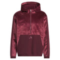 adidas Beyond The Course Cozy Half-Zip Loose Fit Hoodie - Maroon