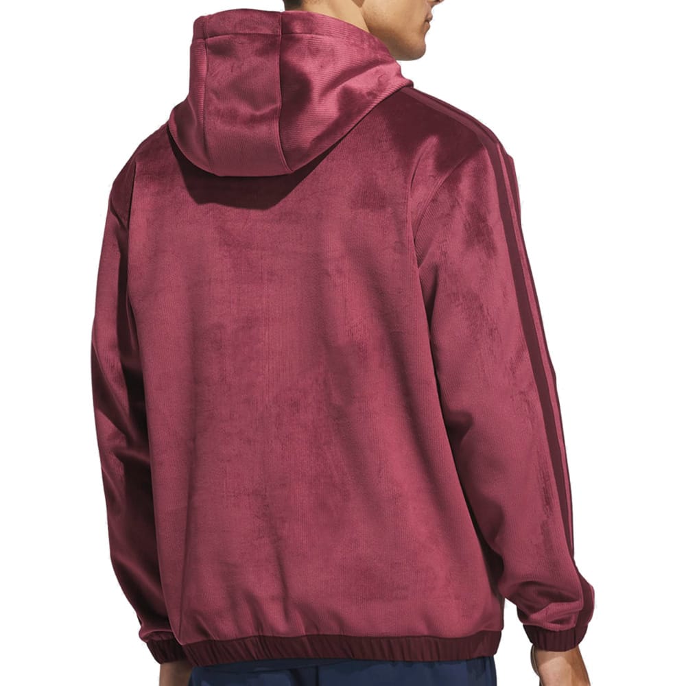 adidas Beyond The Course Cozy Half-Zip Loose Fit Hoodie - Maroon