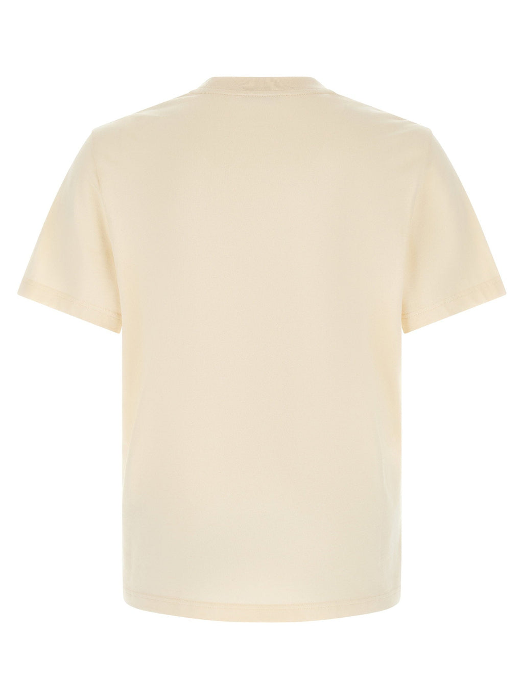 Moncler Logo-Embroidered Cotton T-Shirt — Ivory