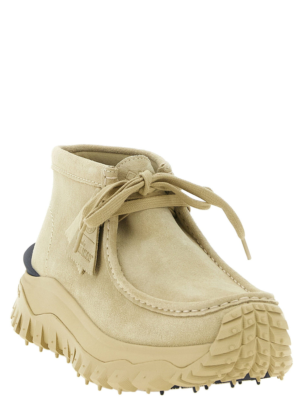 Moncler TrailGrip Wallabee Ankle Boot — Beige