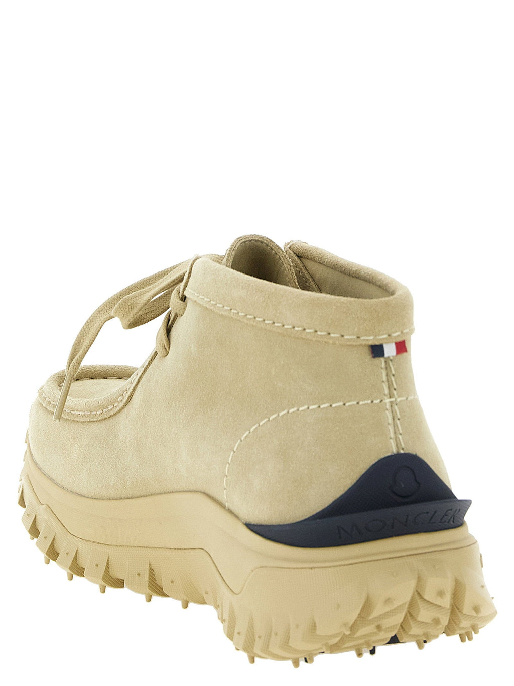 Moncler TrailGrip Wallabee Ankle Boot — Beige