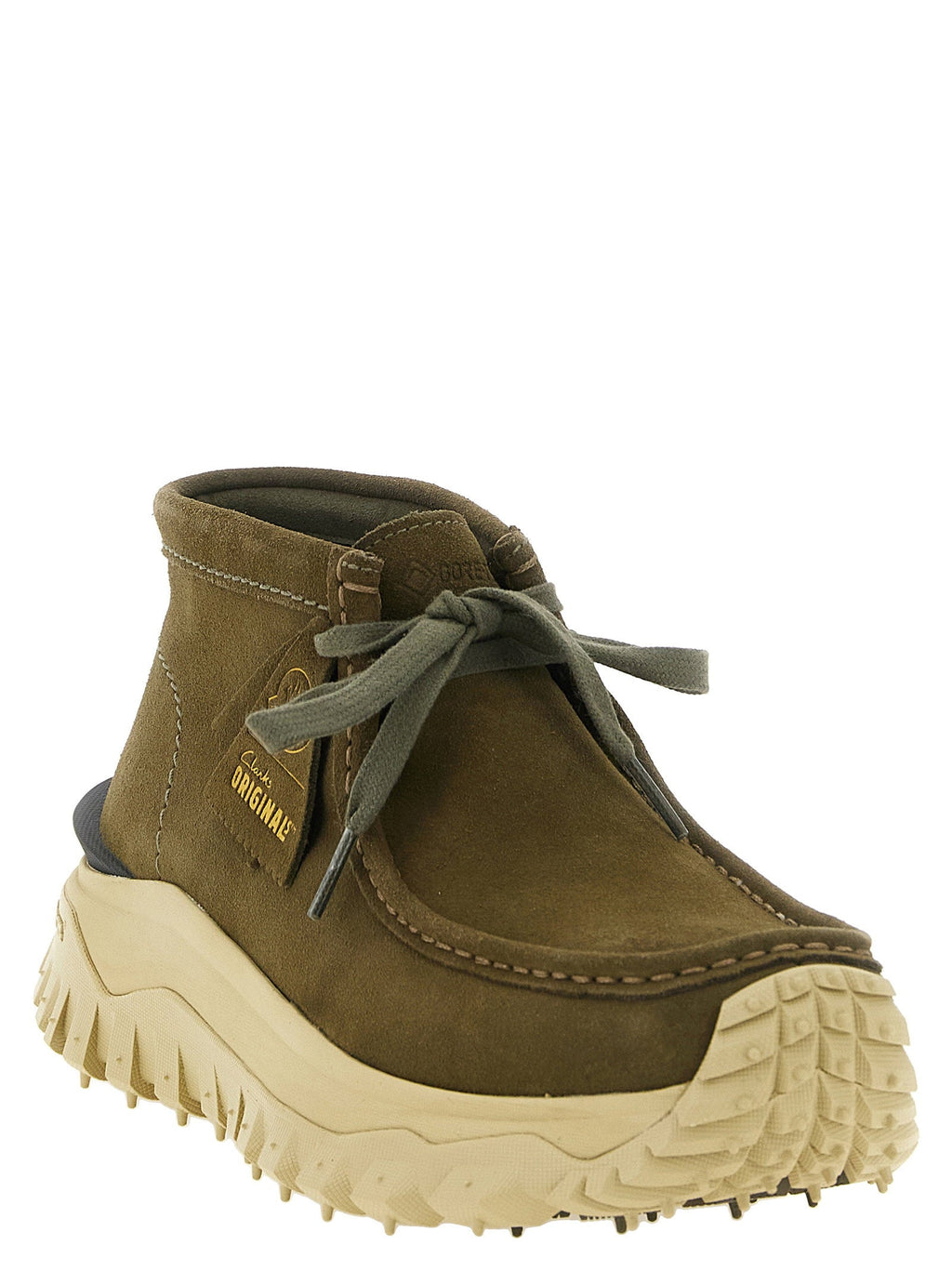 Moncler Trailgrip Wallabee GTX Ankle Boot — Olive Green