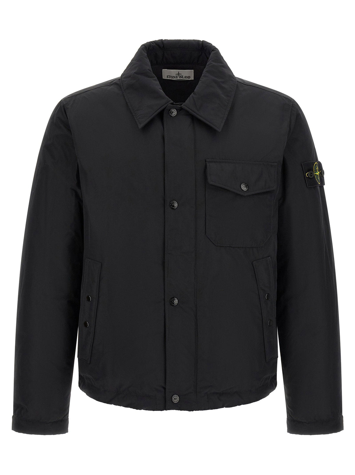 Stone Island Padded Technical Overshirt — Black