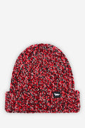 MAISON KITSUNÉ MOULINE BEANIE BLACK RED CHECK