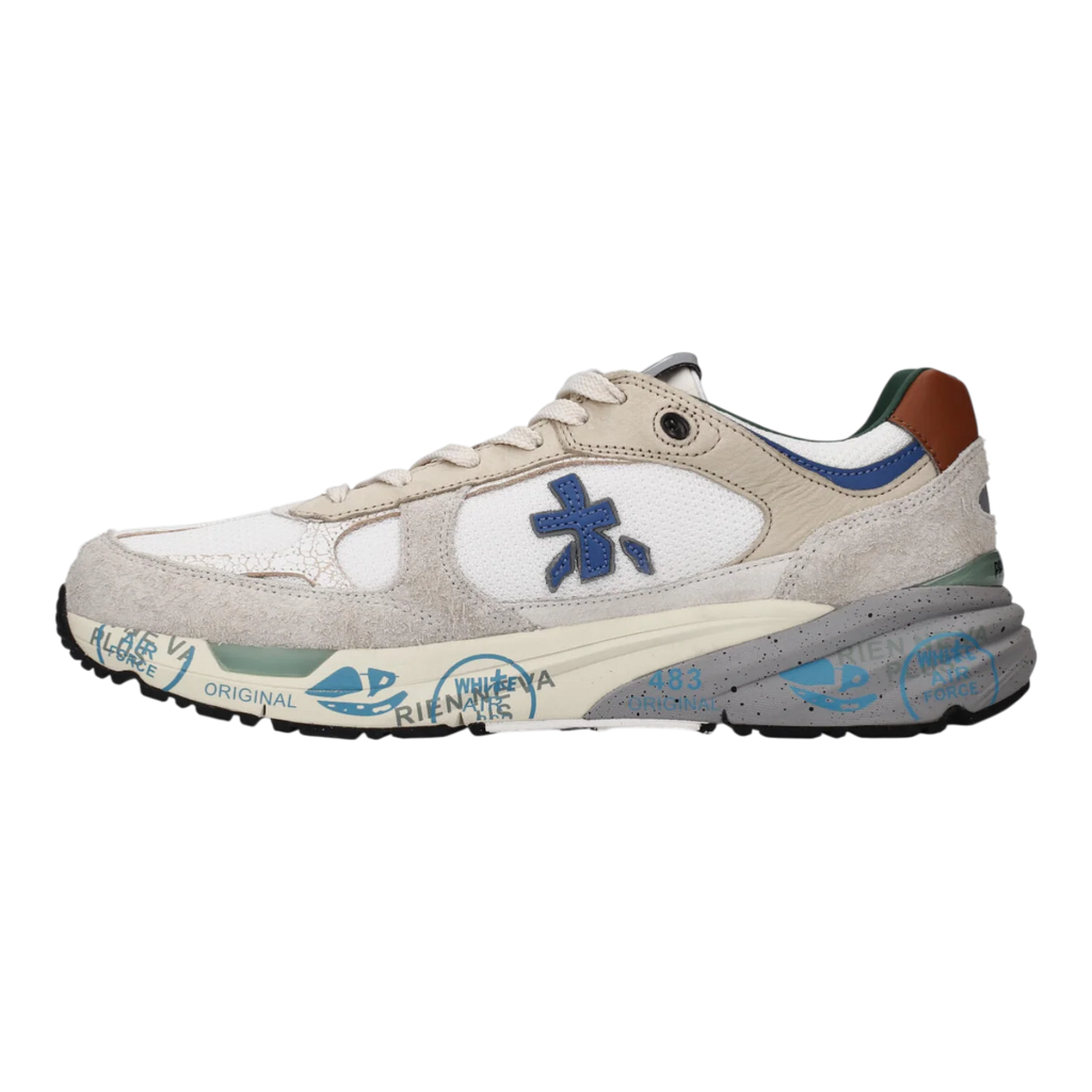 Premiata Mase25-8110 White Grey Blue – Men’s Sneakers