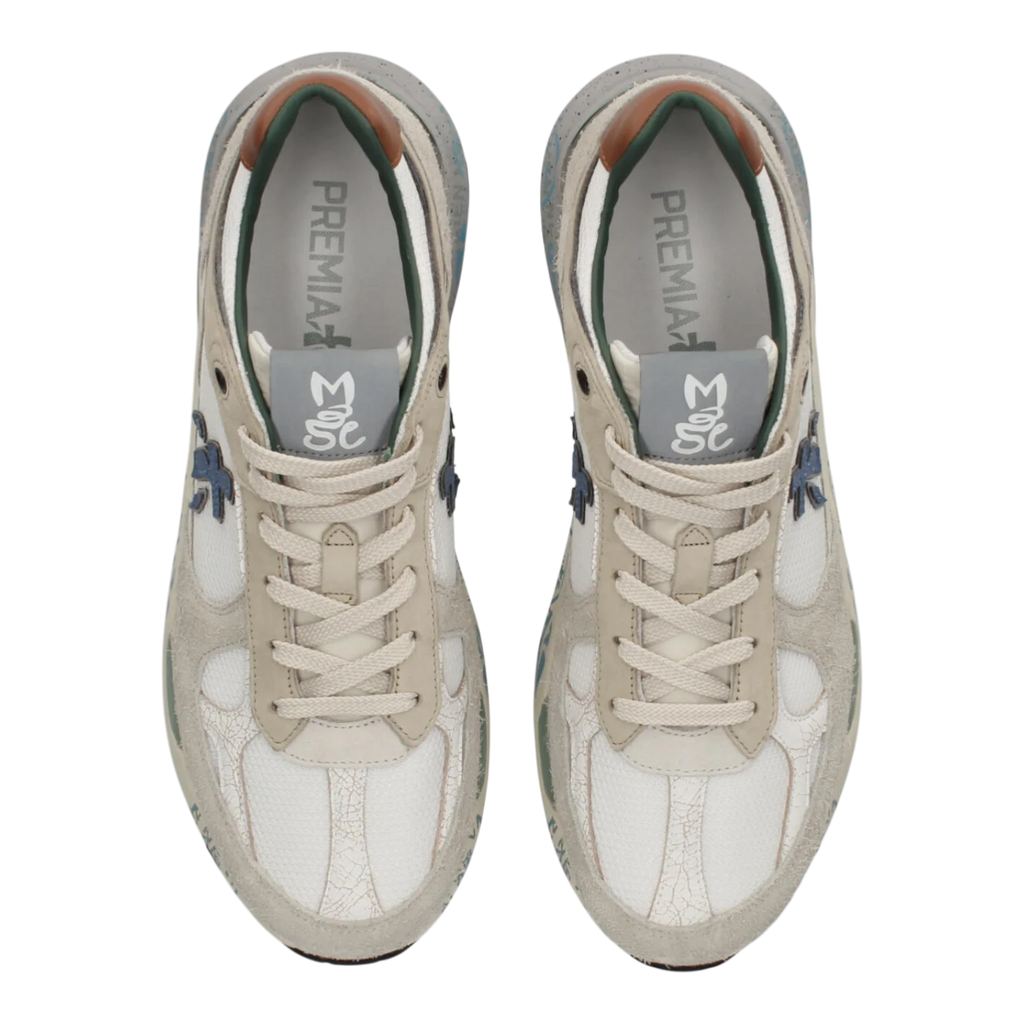 Premiata Mase25-8110 White Grey Blue – Men’s Sneakers