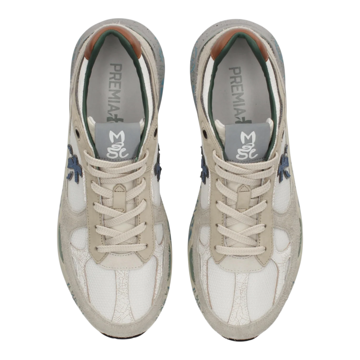 Premiata Mase25-8110 White Grey Blue – Men’s Sneakers