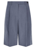 Brunello Cucinelli Sartorial Twill Bermuda Shorts — Gray