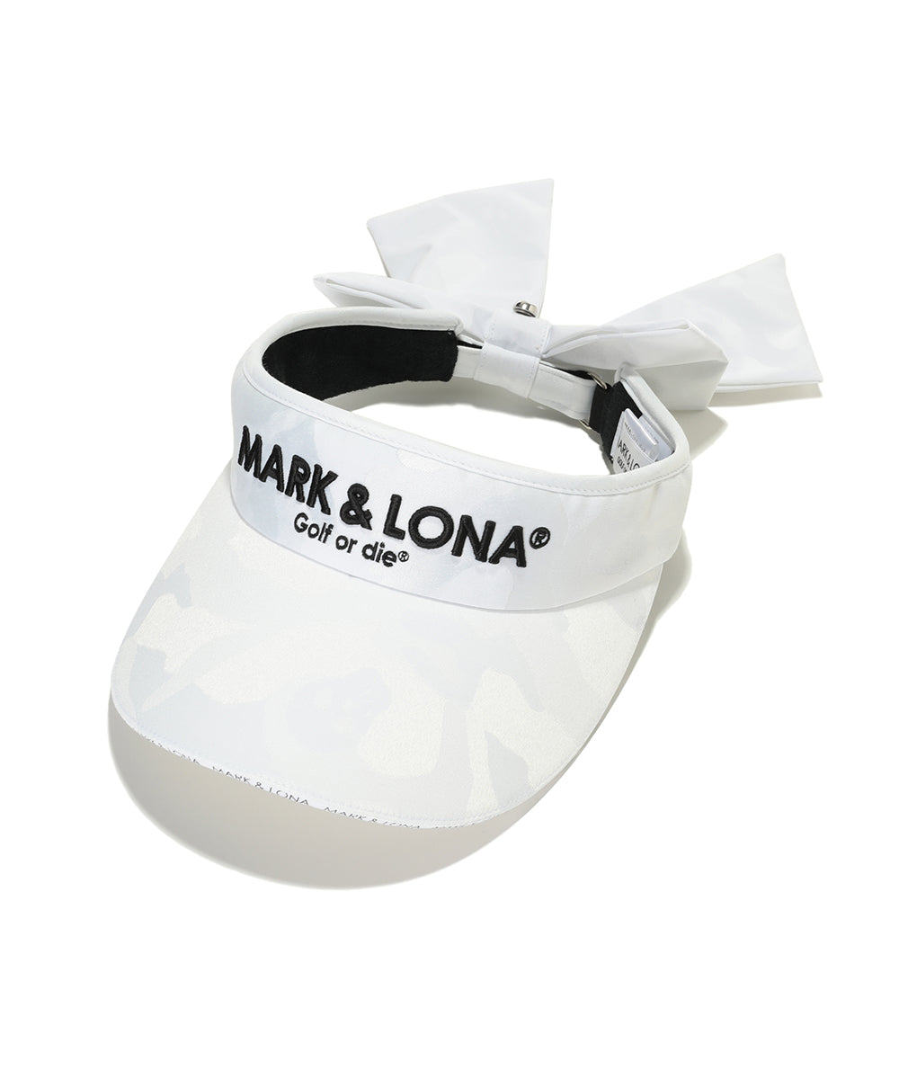 Unisex Gauge Ribboned Visor White