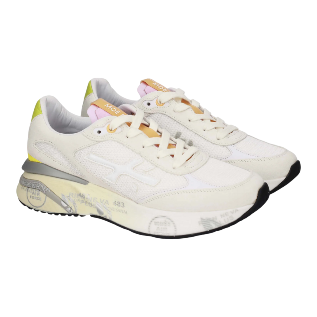 Premiata MOERUND-8303 White/Yellow Women