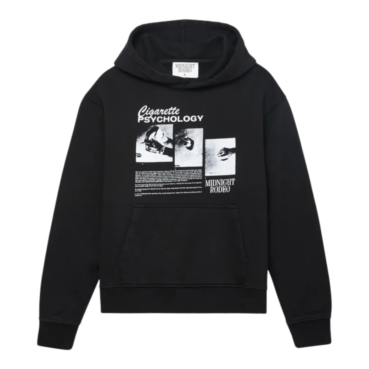 Midnight Rodeo Cigarette Psychology Hoodie Black Men MRT-54