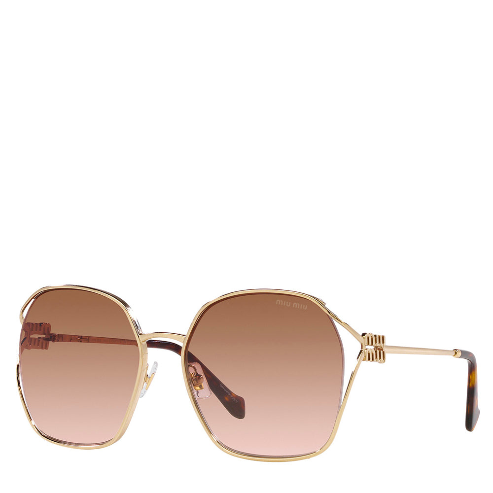 Miu Miu Metal Woman Sunglass Pale Gold 52ws