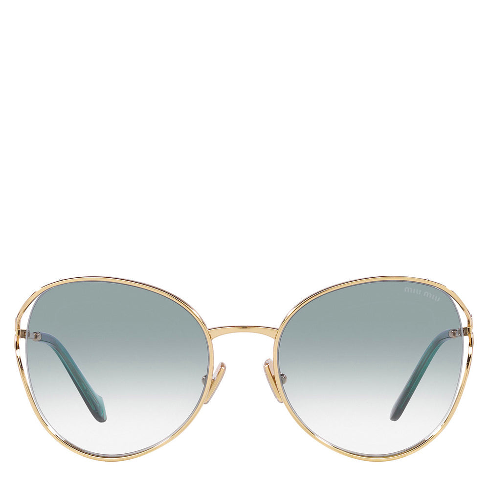 Miu Miu Metal Woman Sunglass Pale Gold 53ys