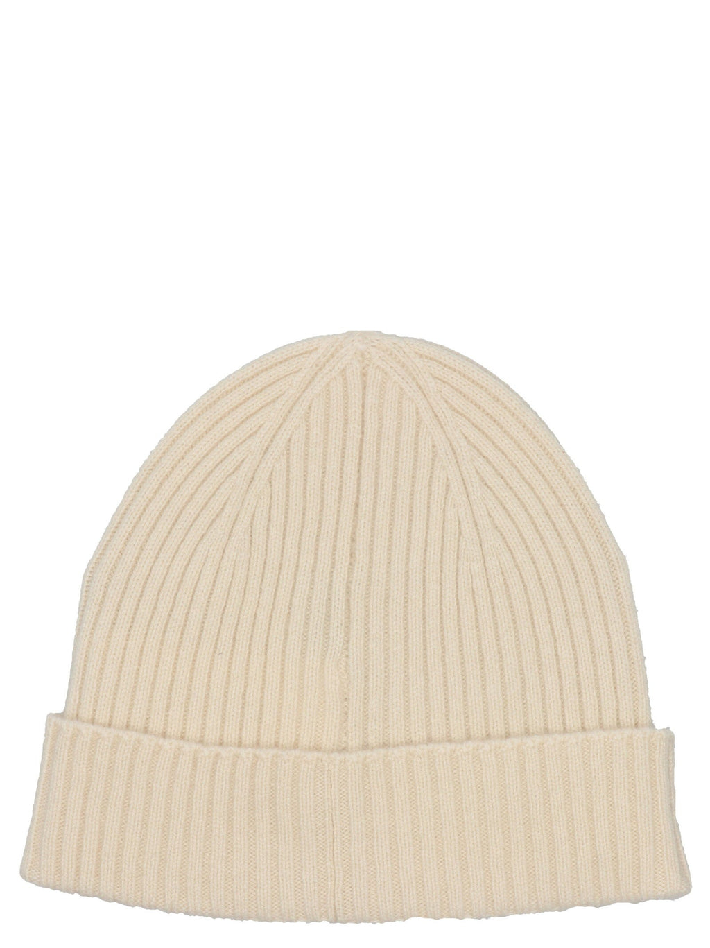 Brioni Cashmere Fisherman's Rib Beanie — Cream
