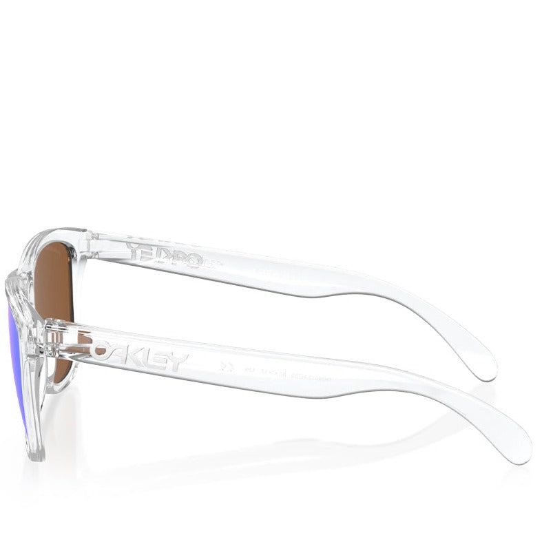 OAKLEY FROGSKINS POLISHED CLEAR W/ PRIZM VIOLET