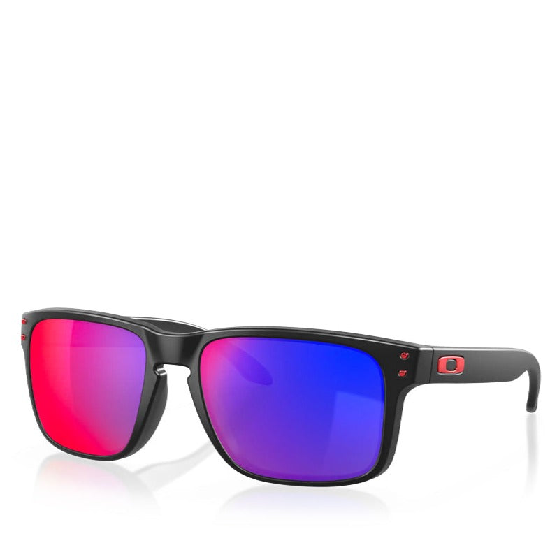 OAKLEY HOLBROOK MATTE BLACK W/ POSITIVE RED IRIDIUM