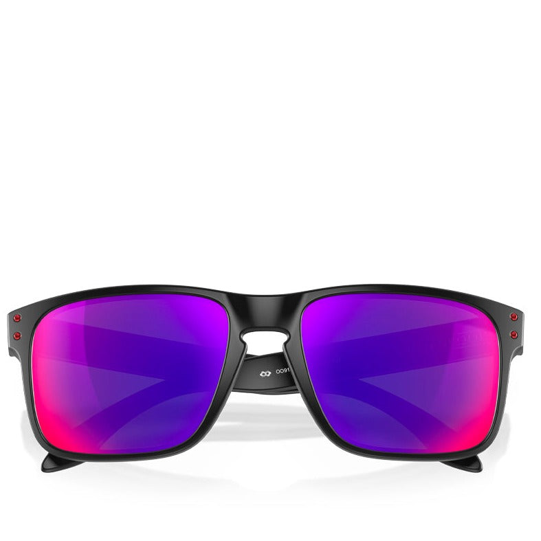 OAKLEY HOLBROOK MATTE BLACK W/ POSITIVE RED IRIDIUM