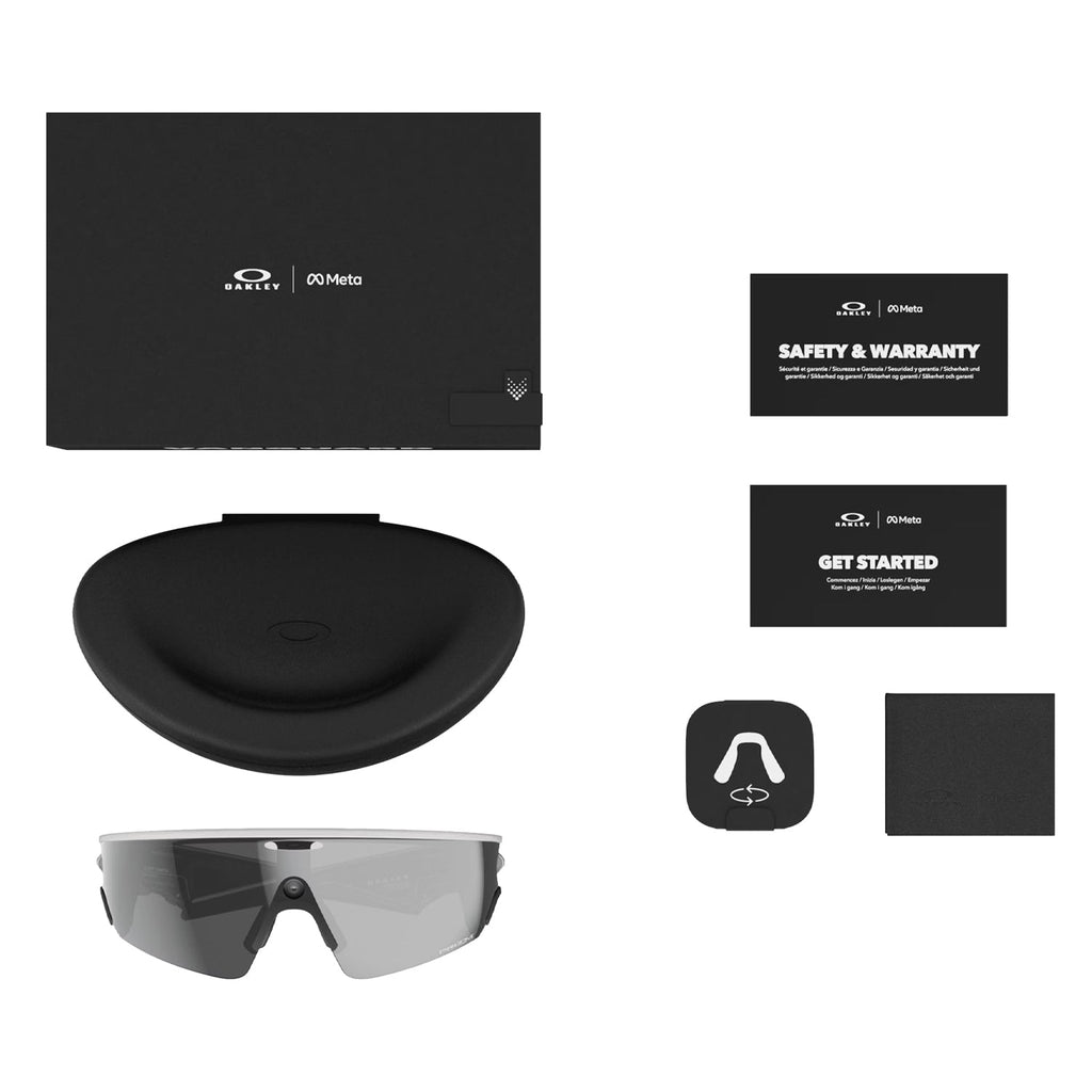 Oakley Meta Vanguard Prizm Black Lenses White Frame
