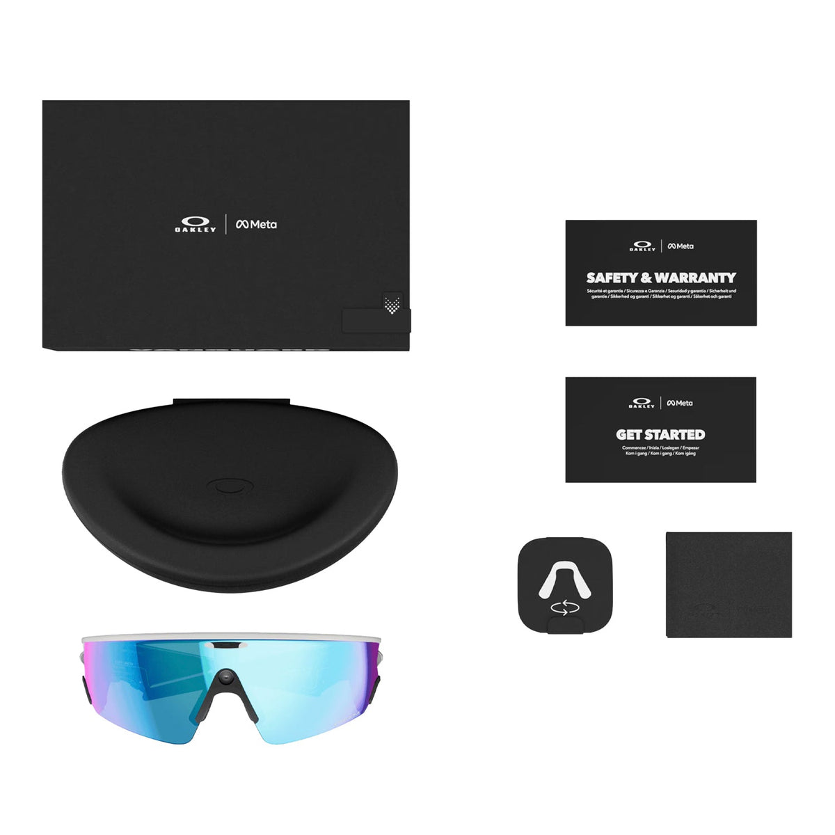 Oakley Meta Vanguard Prizm Sapphire Lenses White Frame