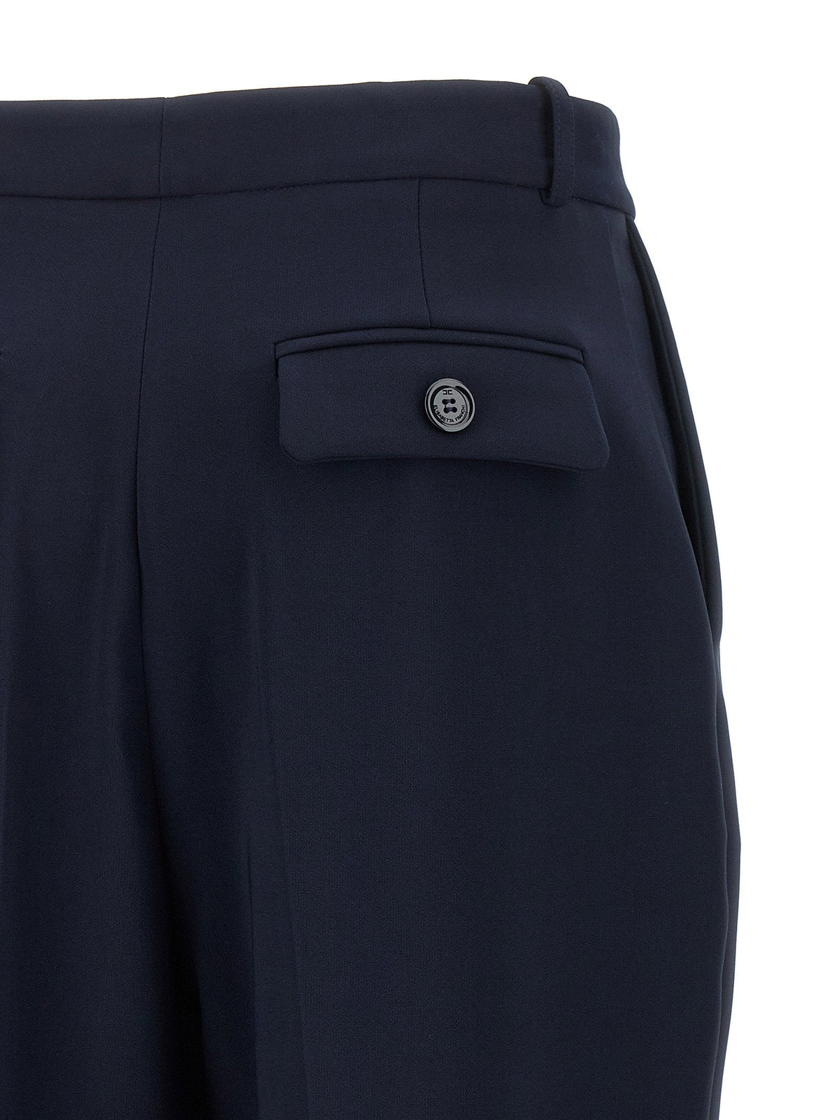 Elisabetta Franchi High-Waist Crepe Trousers