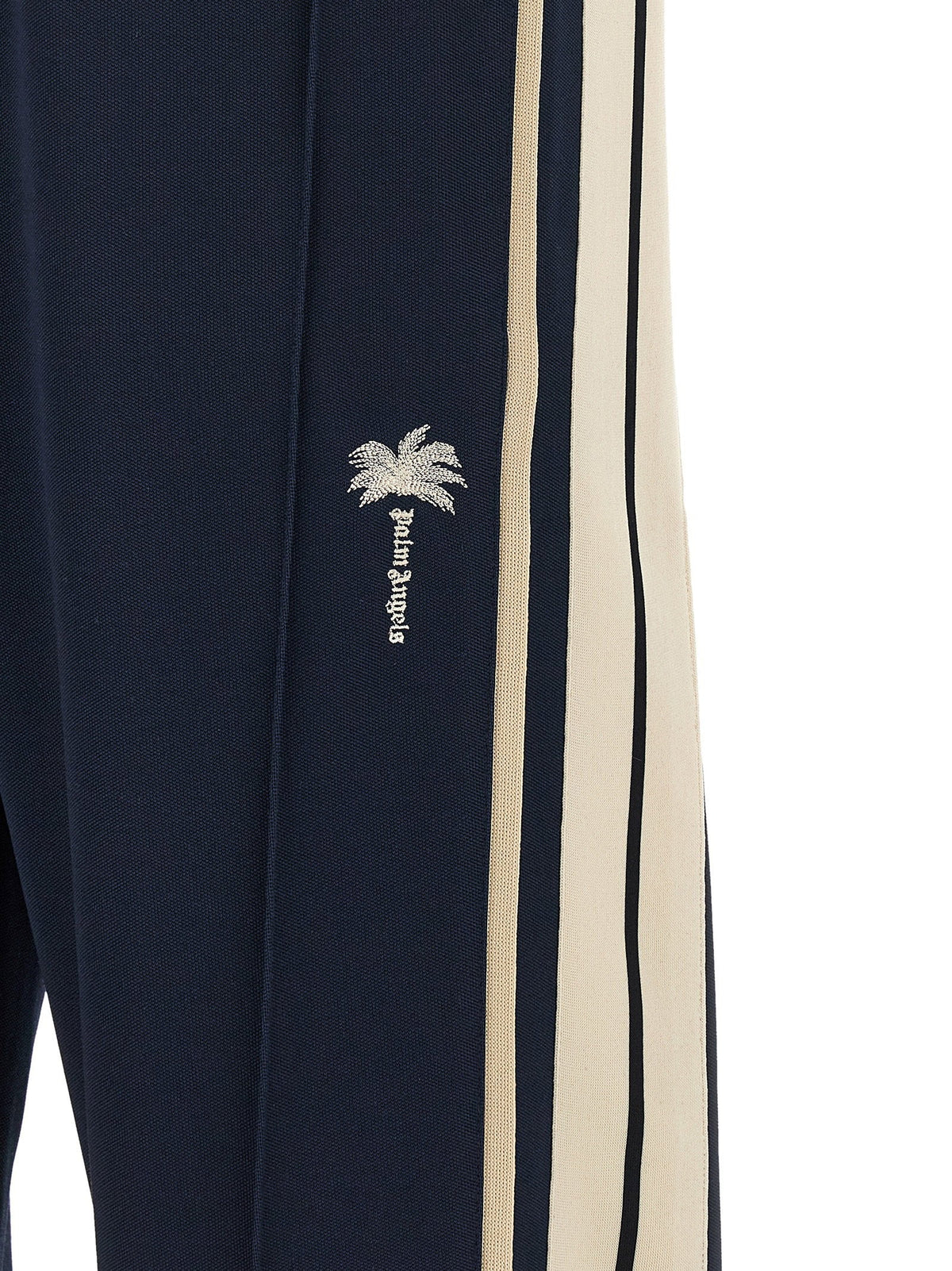 Palm Angels Contrast Stripe Technical Joggers — Navy