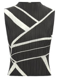 Pleats Please Issey Miyake Fold Line Blouse — Charcoal Grey