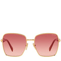 Prada Metal Woman Sunglass Gold and Orange
