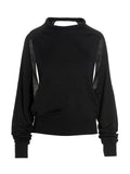 Ramael Cut-Out Insert Sweater — Black