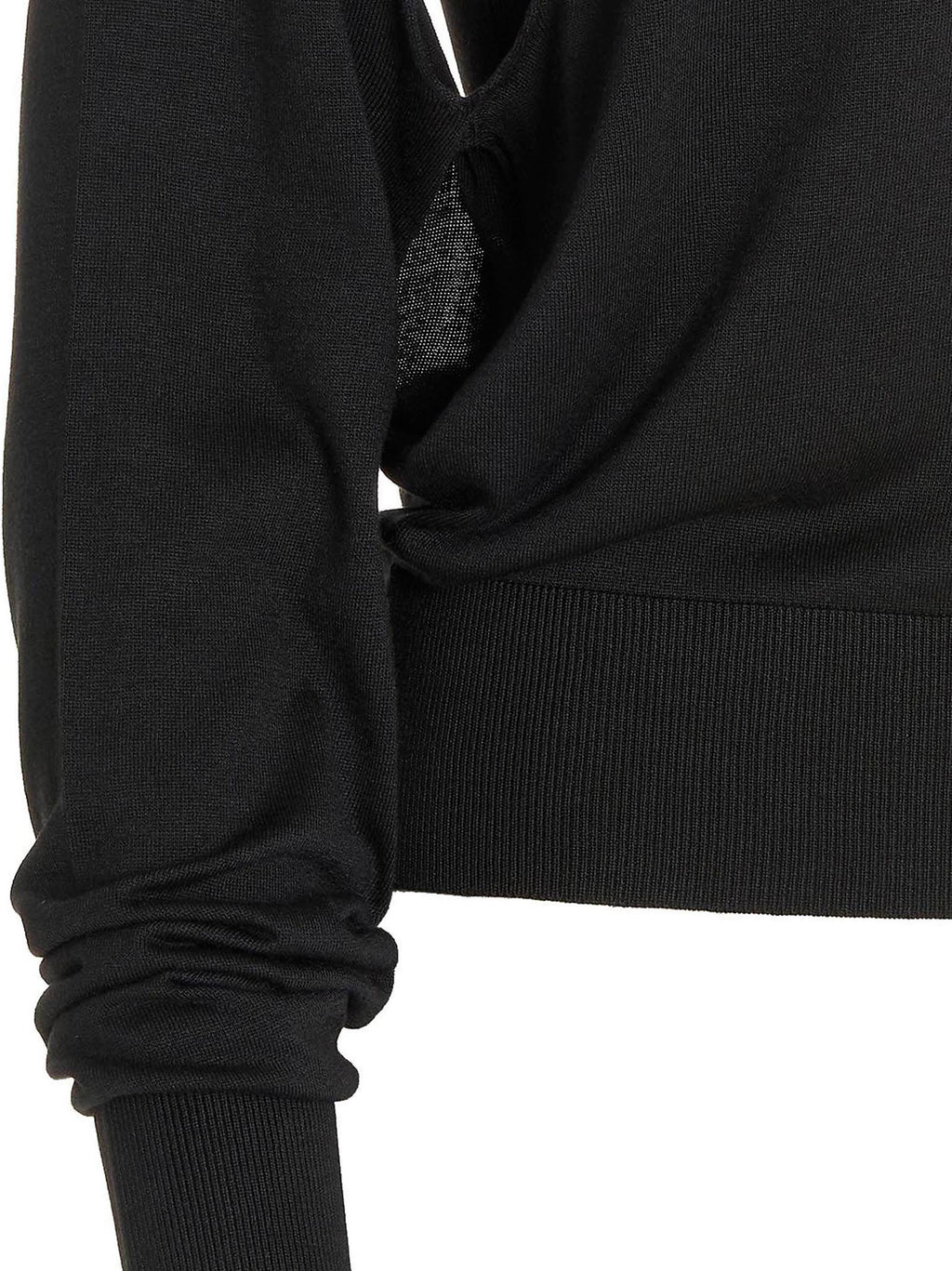 Ramael Cut-Out Insert Sweater — Black