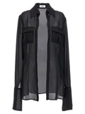 Monot Georgette Shirt — Black