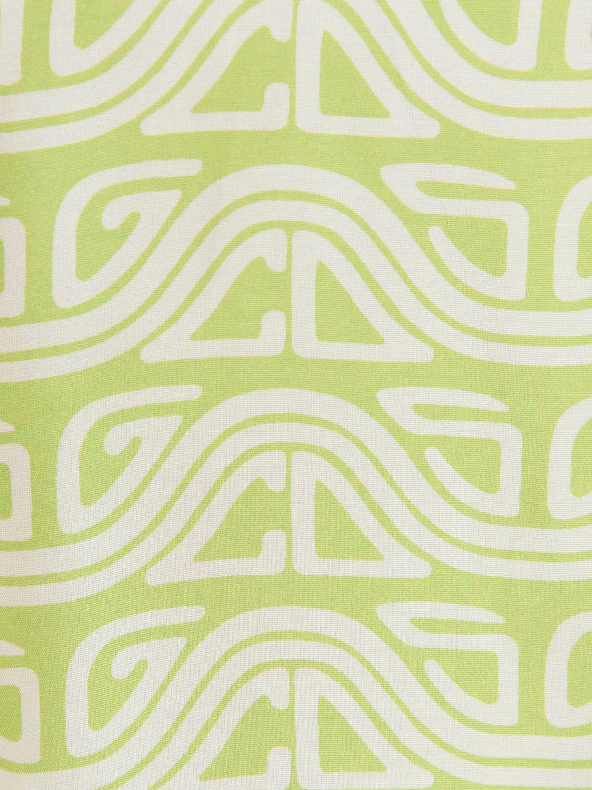 Gcds Waved Logo Print Viscose Shirt — Lime