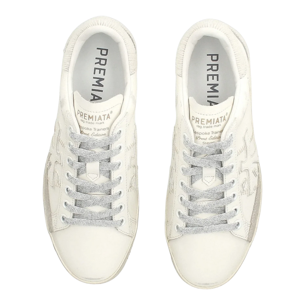 Premiata Italian Premium's Sneakers STEVEND-7608 Offwhite Women