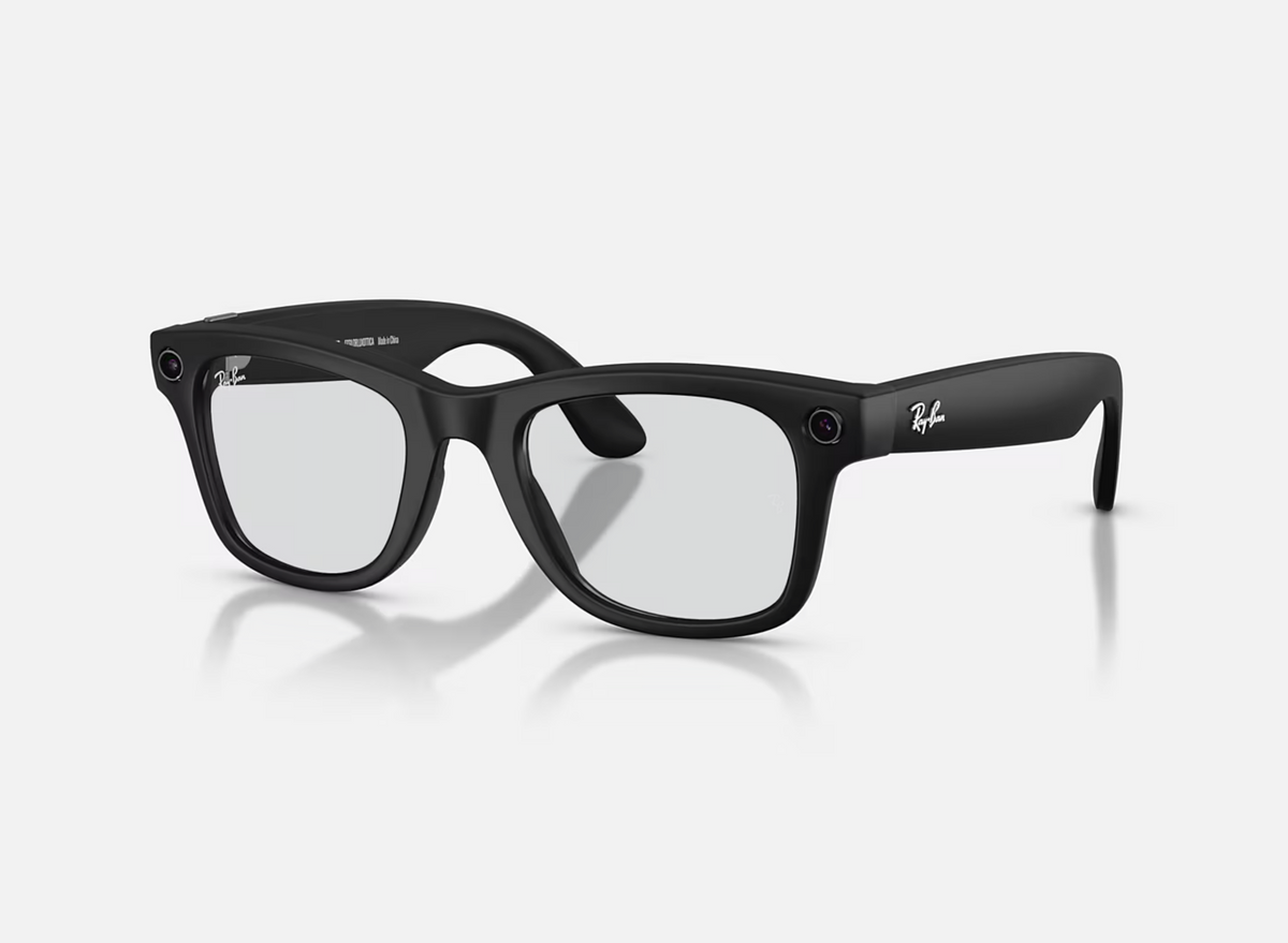 RAY-BAN | META WAYFARER - GEN 2 Frame Matte Black | Lenses Clear/Grey Transitions®