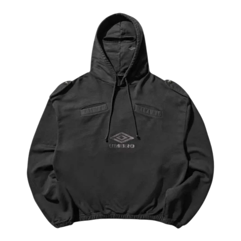 Umbro Medal Mask Hoodie Strong Wash Black Women UBMW0521FA339