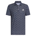 adidas Ultimate365 Mesh Print Climacool Polo - Collegiate Navy