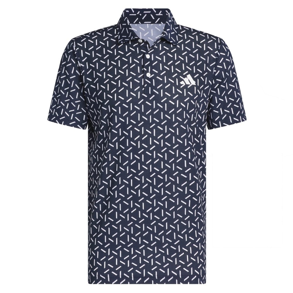 adidas Ultimate365 Mesh Print Climacool Polo - Collegiate Navy