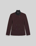 Iro Double-Breasted Wool Blazer — Burgundy