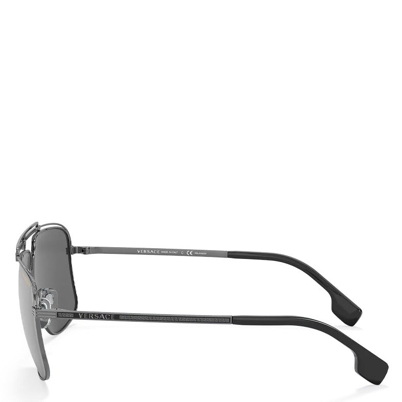 VERSACE VE2242 GUNMETAL W/ POLAR DARK GREY MIRROR SILVER